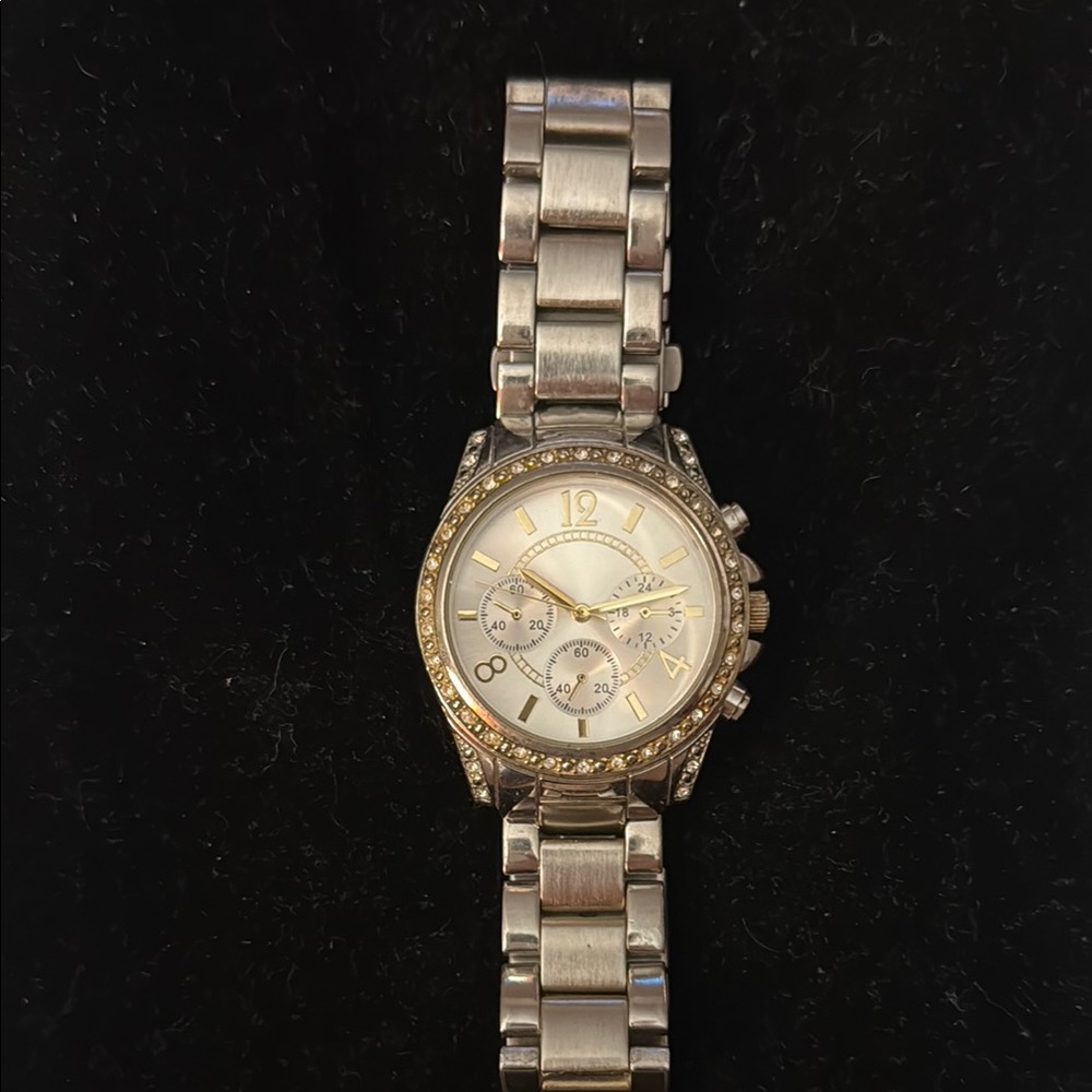 Silver and Gold Watch